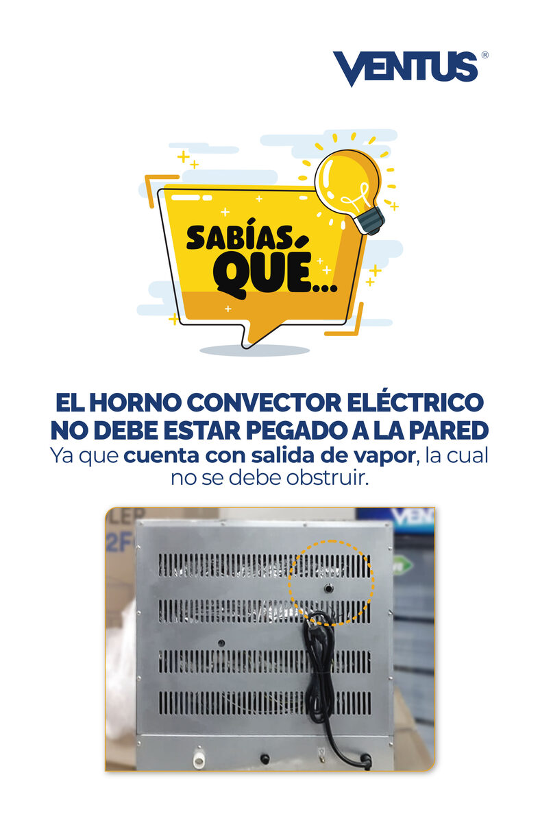Horno convector Ventus VHC-04A: aliado imparable de 63L - Imagen 8
