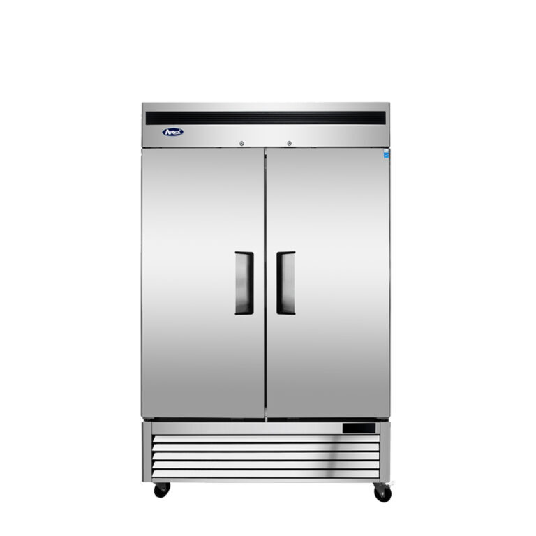 ALT: Refrigerador comercial 2 puertas 1300 litros ATOSA MBF8507GR vista frontal fondo blanco