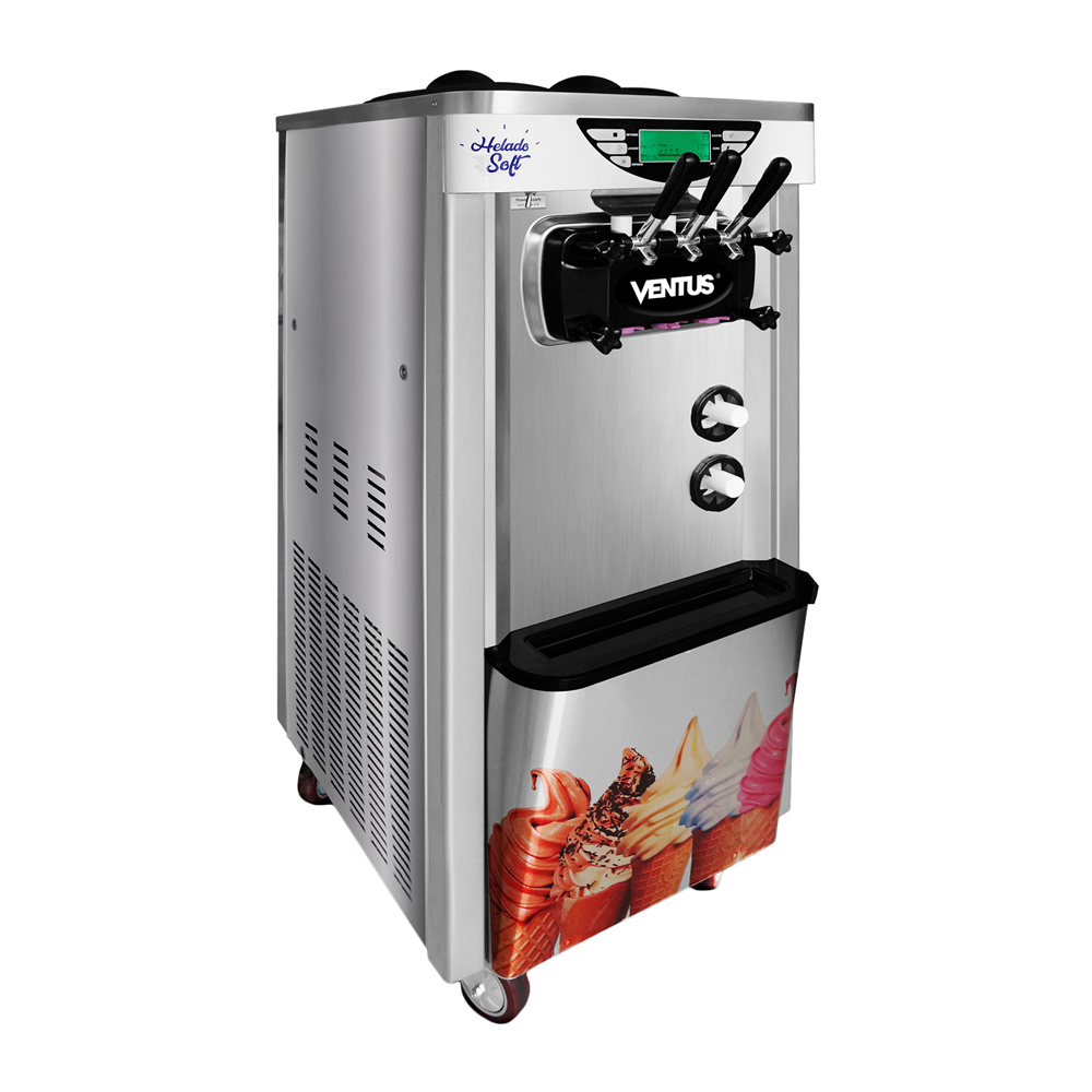 Maquina de helado soft Ventus VSP-30PRO vista diagonal derecha