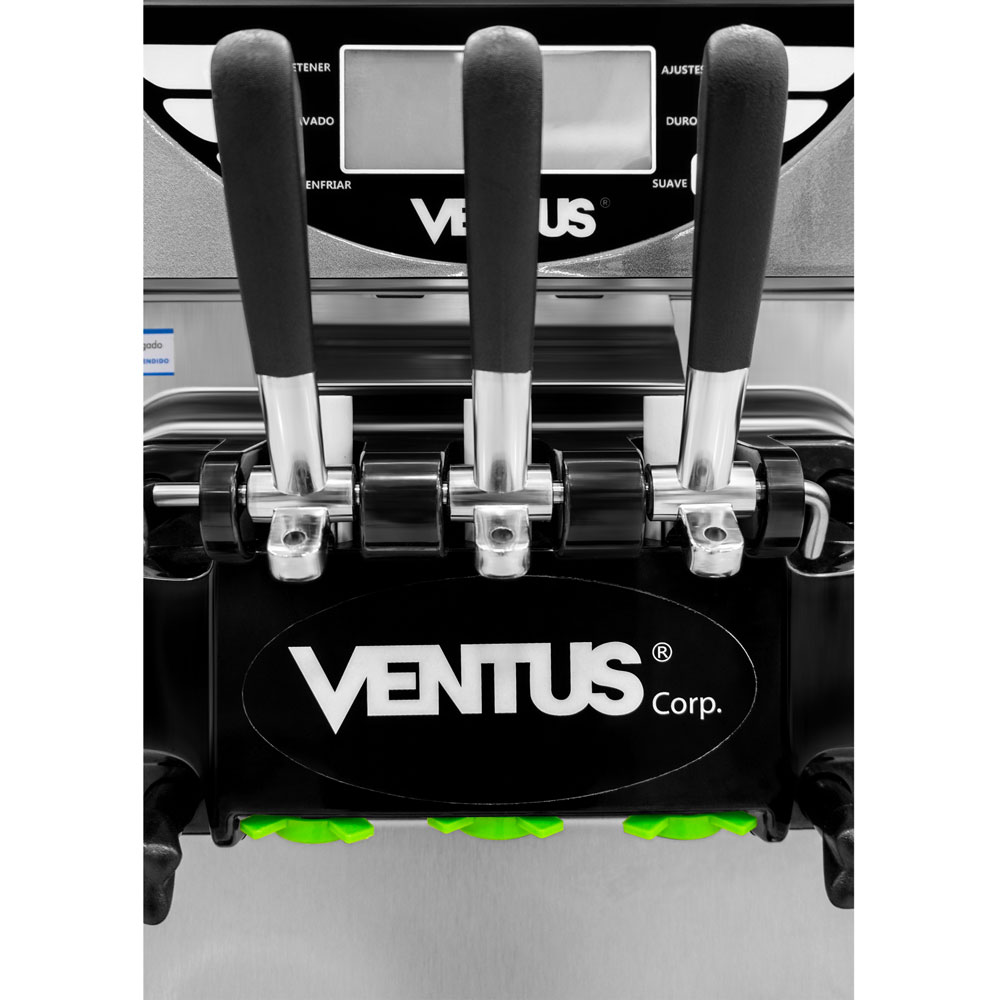 Maquina de helado soft Ventus VSP-30PRO manillas dispensadoras
