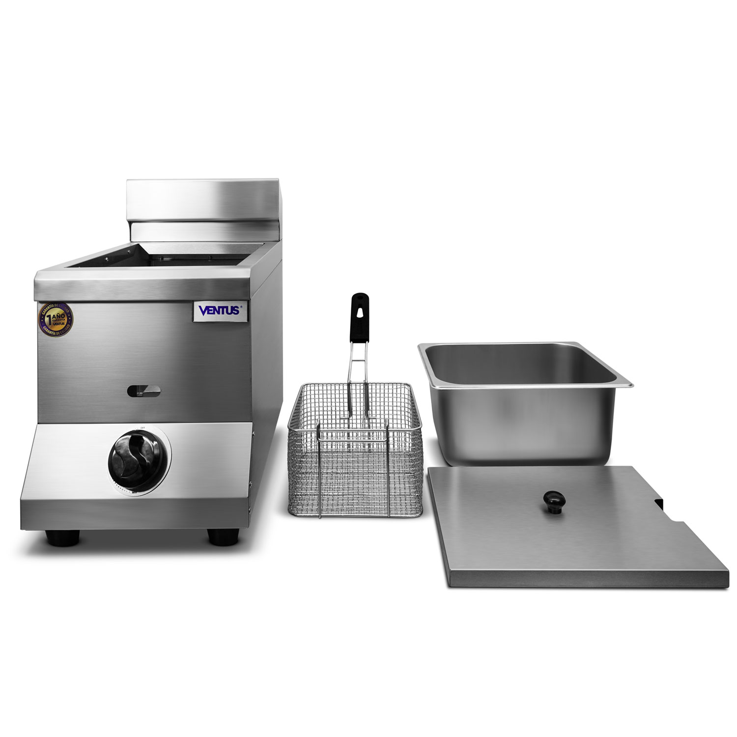 Freidora Ventus VFSG-071 en acero inoxidable