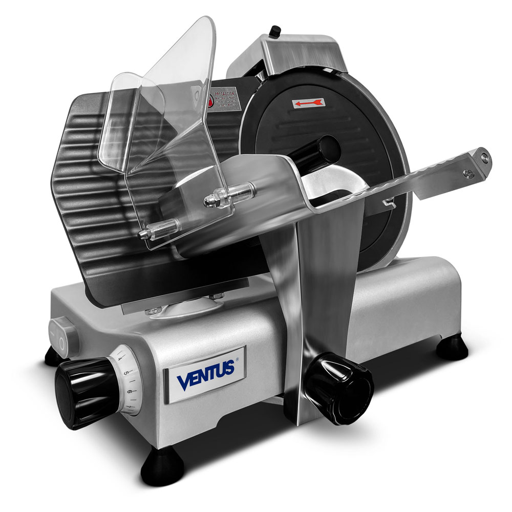 Rebanadora de embutidos Ventus V-300T vista diagonal derecha