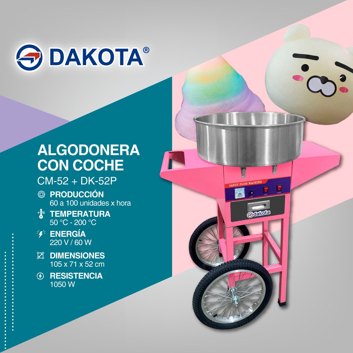 Ficha informativa Dakota DK-52P