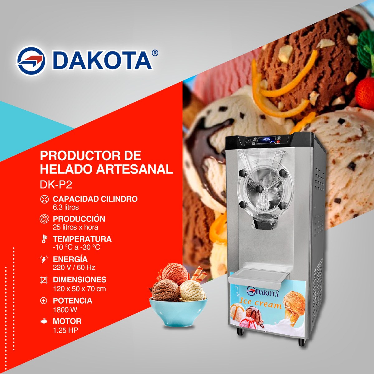Ficha informativa Dakota DK-P2
