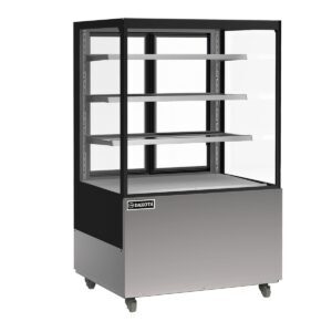 Vitrina refrigerada de vidrio recto Dakota DKV-410LR3