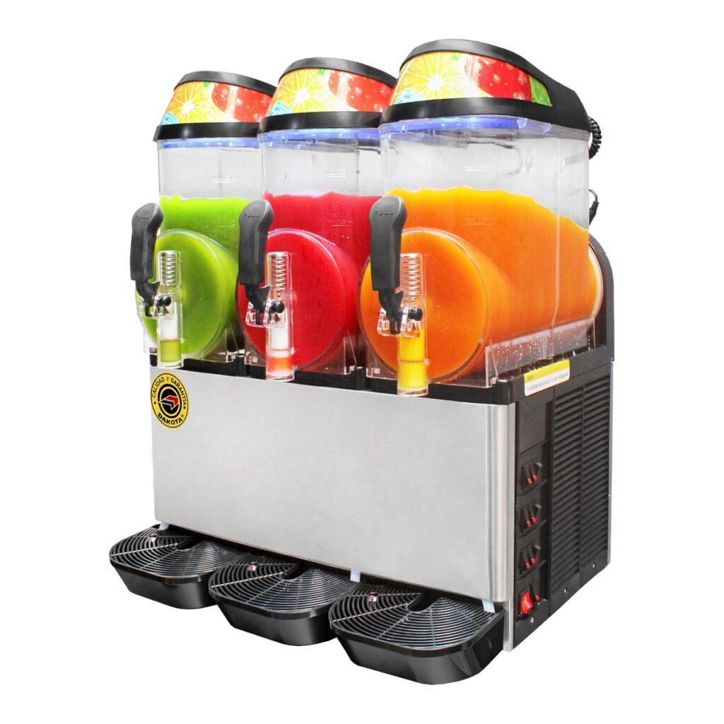 Cremoladera Dakota RDK-123 de 3 tolvas con bebidas de tres sabores