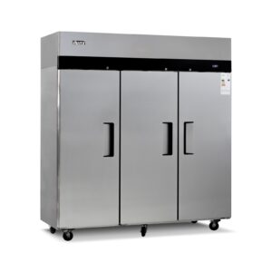Congeladora vertical Ilumi AF-16003FC 1500 L armario frigorifico de acero inoxidable