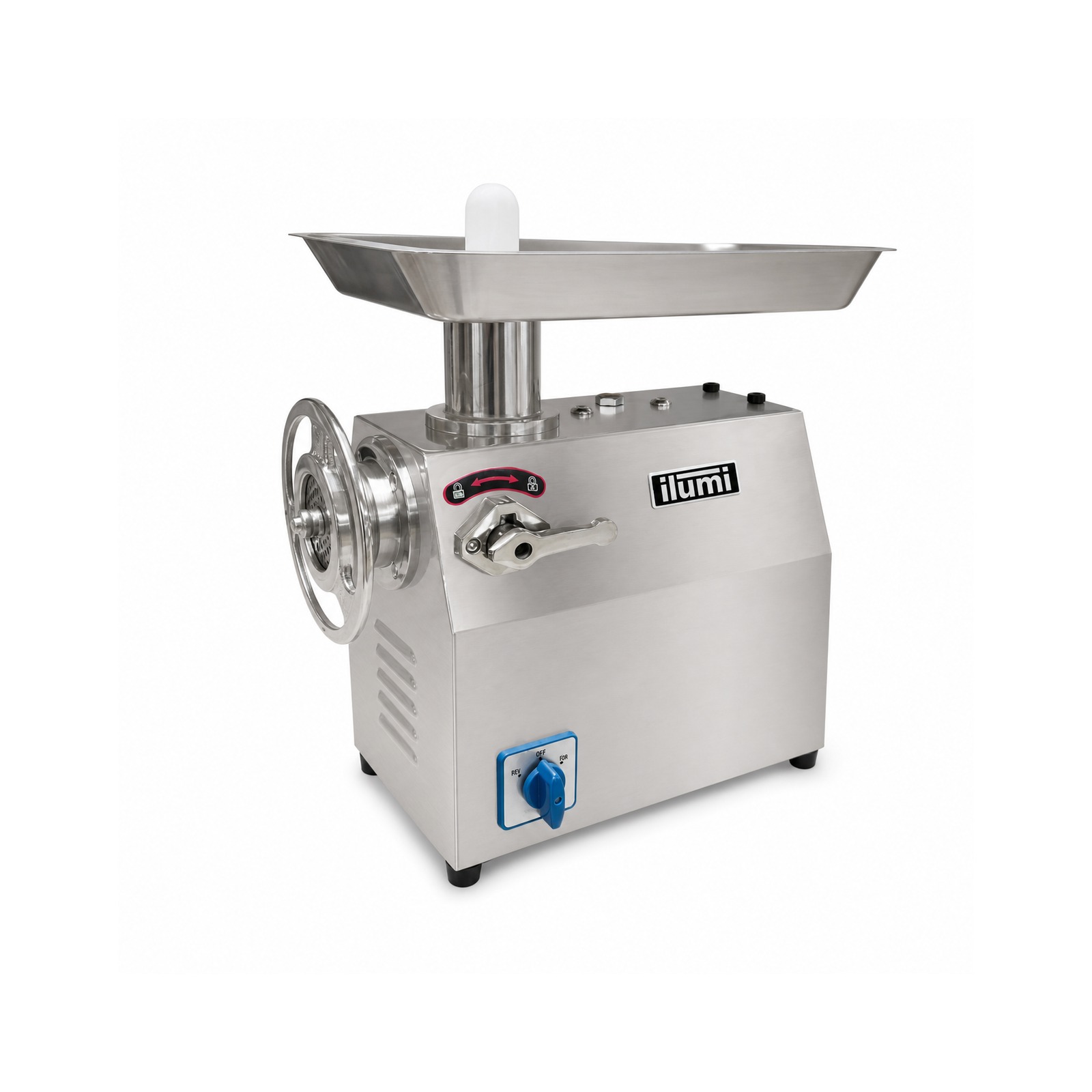 Moledora de carne Ilumi MG-150 con fondo blanco
